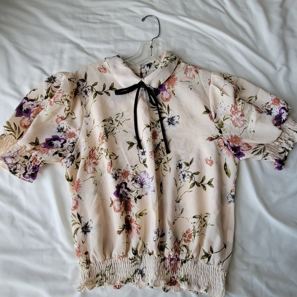 Large Moa Moa floral blouse